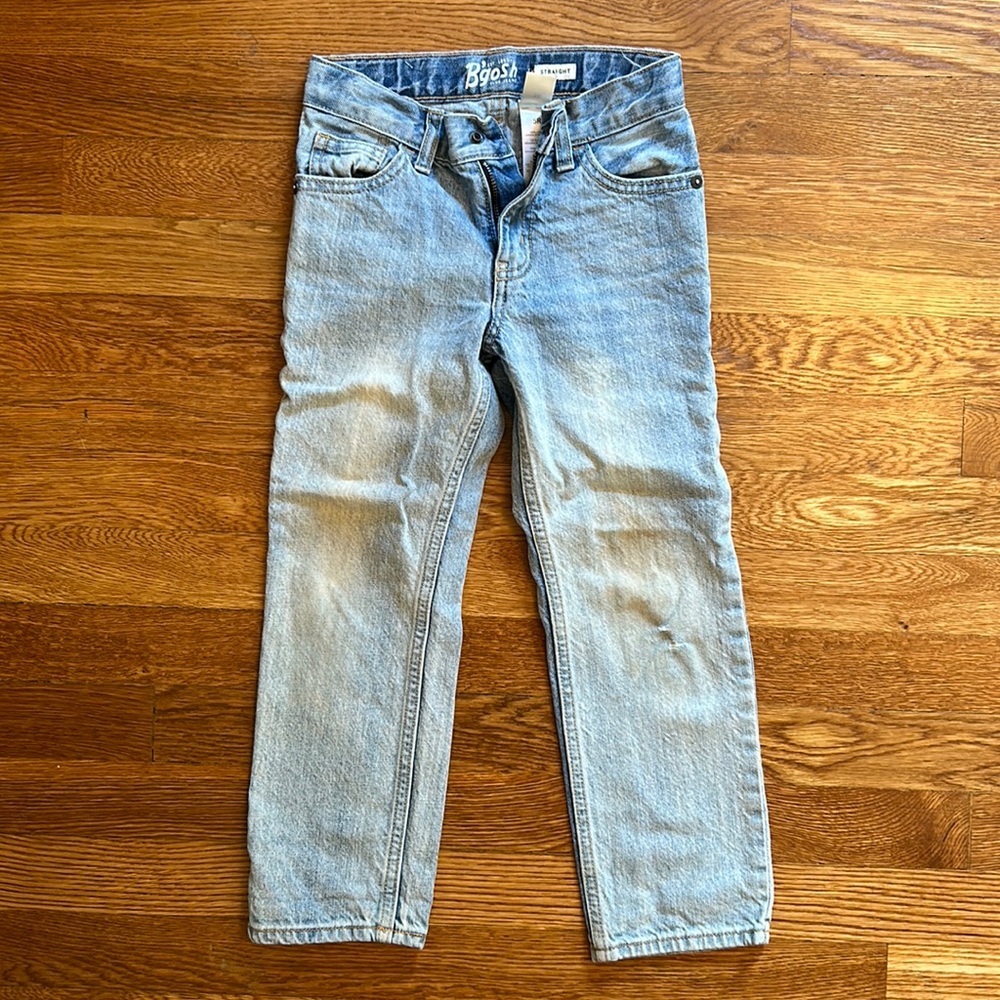 Osh Kosh Straight Lightwash Jeans, 5T/5 Regular, EUC